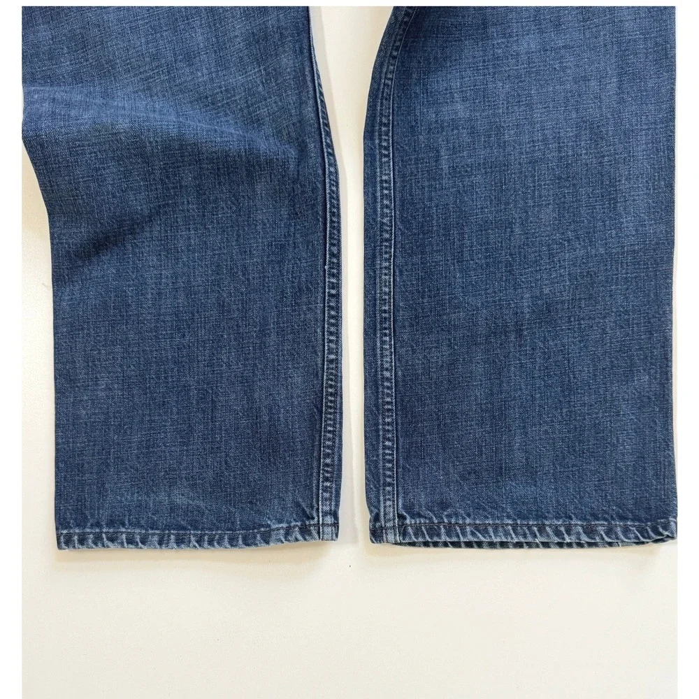 Levi's 514 Straight Fit 40x32 Jeans Men's Blue Denim Rare Blank R Red Tab ®